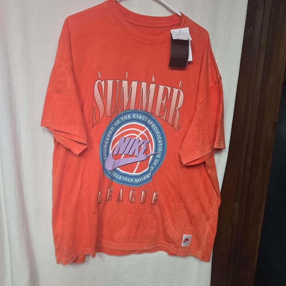 Nike Summer League T-Shirt Size XXL Orange Basketball Tee NWT HJ3434-633